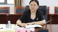 自治区发改委高技处张庆彪处长一行来我校座谈交流