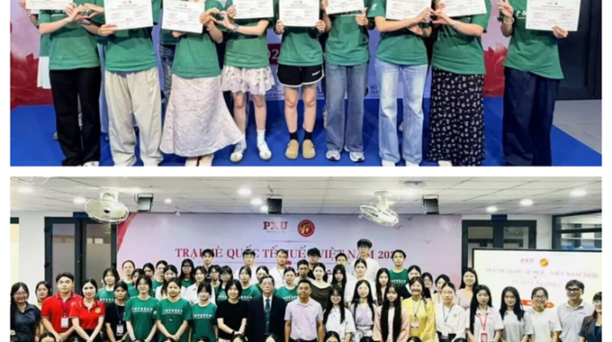 学校资助15名学子赴越南顺化开展研学交流