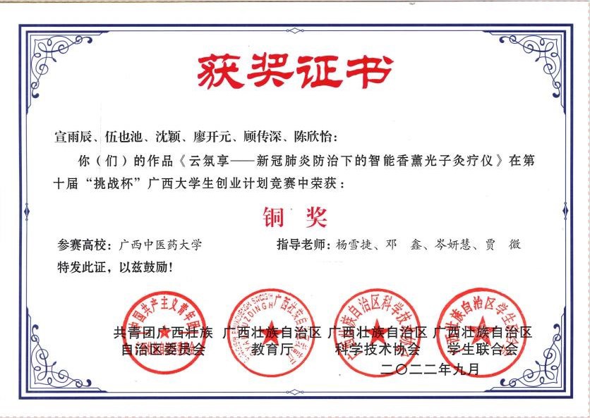 省级铜奖